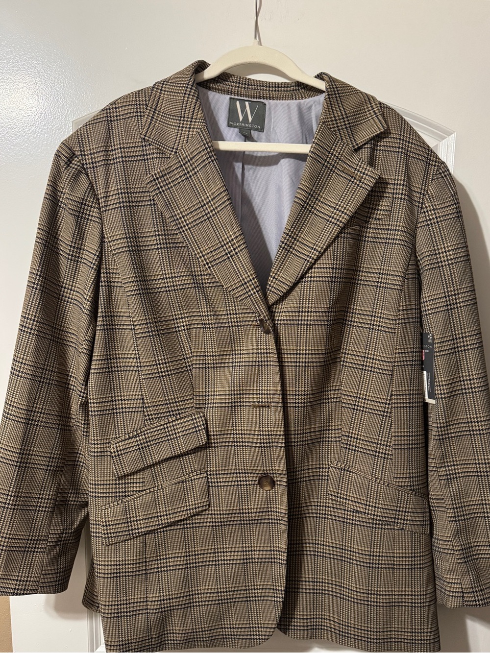 Worthington Plaid Blazer